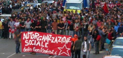 Spezzone delle facoltà occupate di Bologna a Roma - 25 ott '05